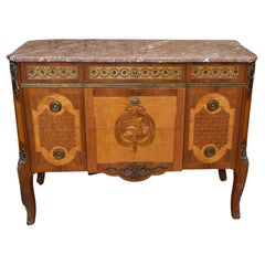 Vintage Swedish Commode Chest of Drawers Marquetry Inlay 1920