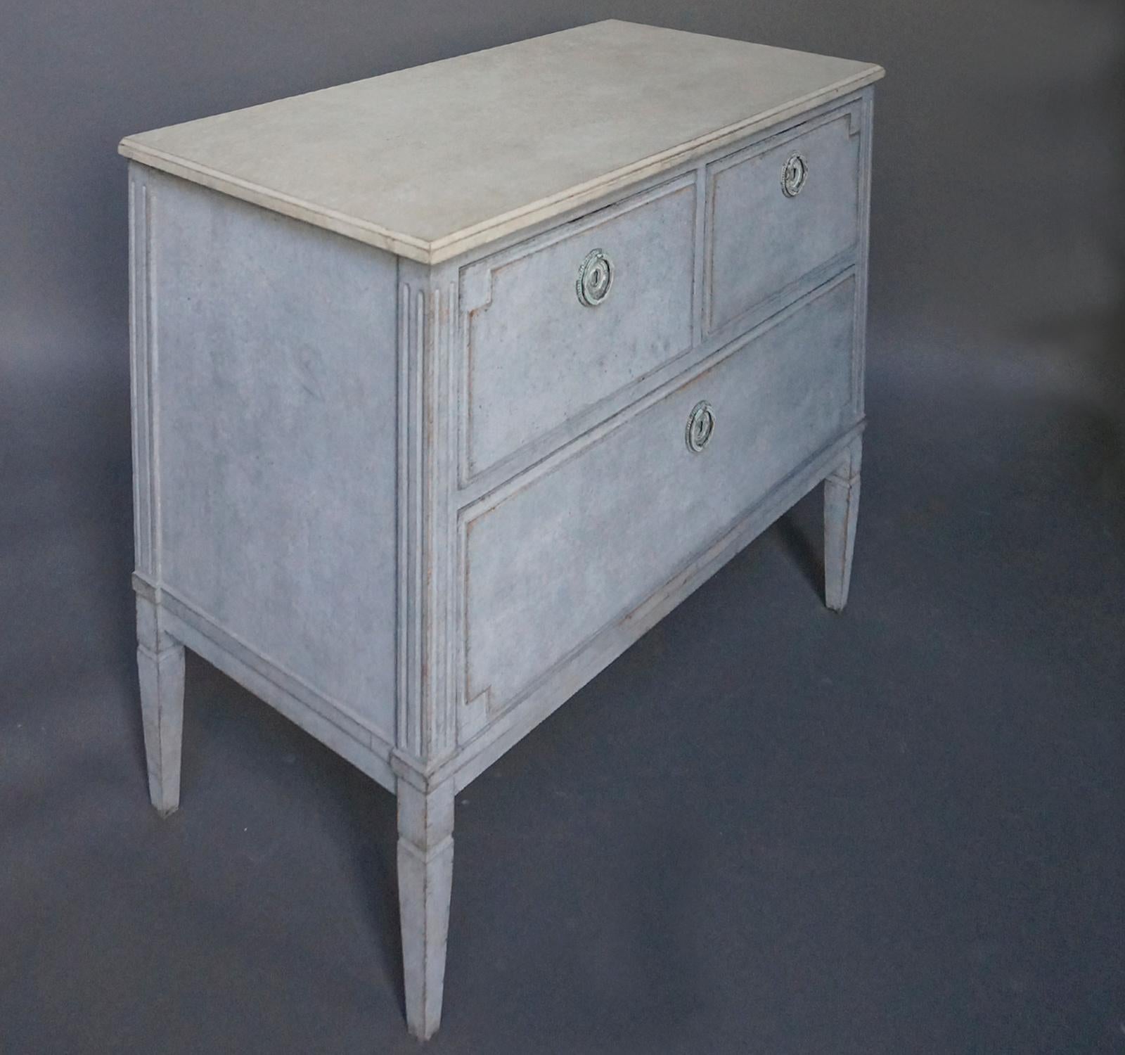Painted Swedish Commode in the Gustavian Style