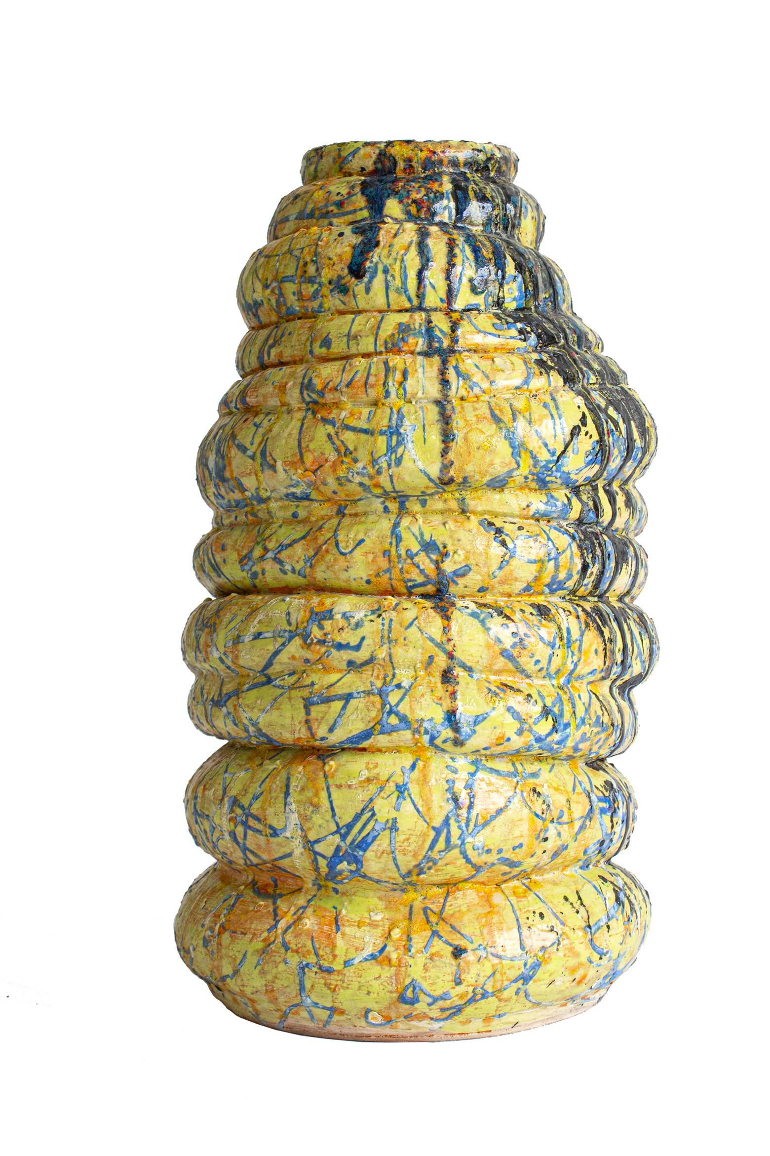 Modern Swedish Contemporary Art Sculpture in Glazed Earthenware by Gertrud Alfredsson For Sale