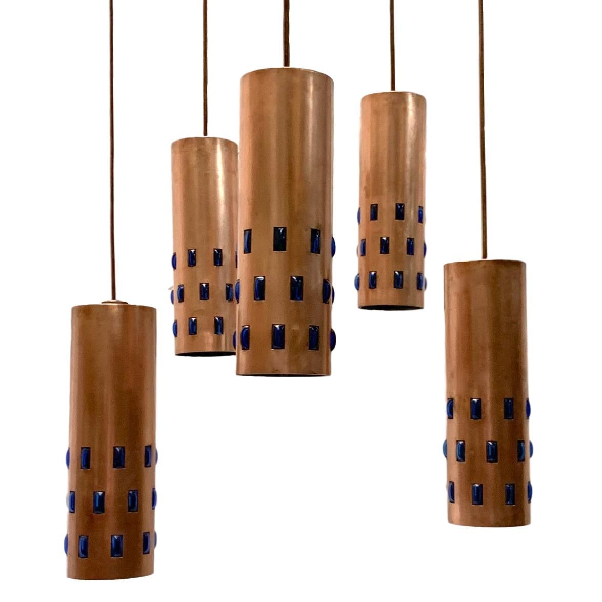 Swedish Copper Pendant Light Fixture For Sale 1