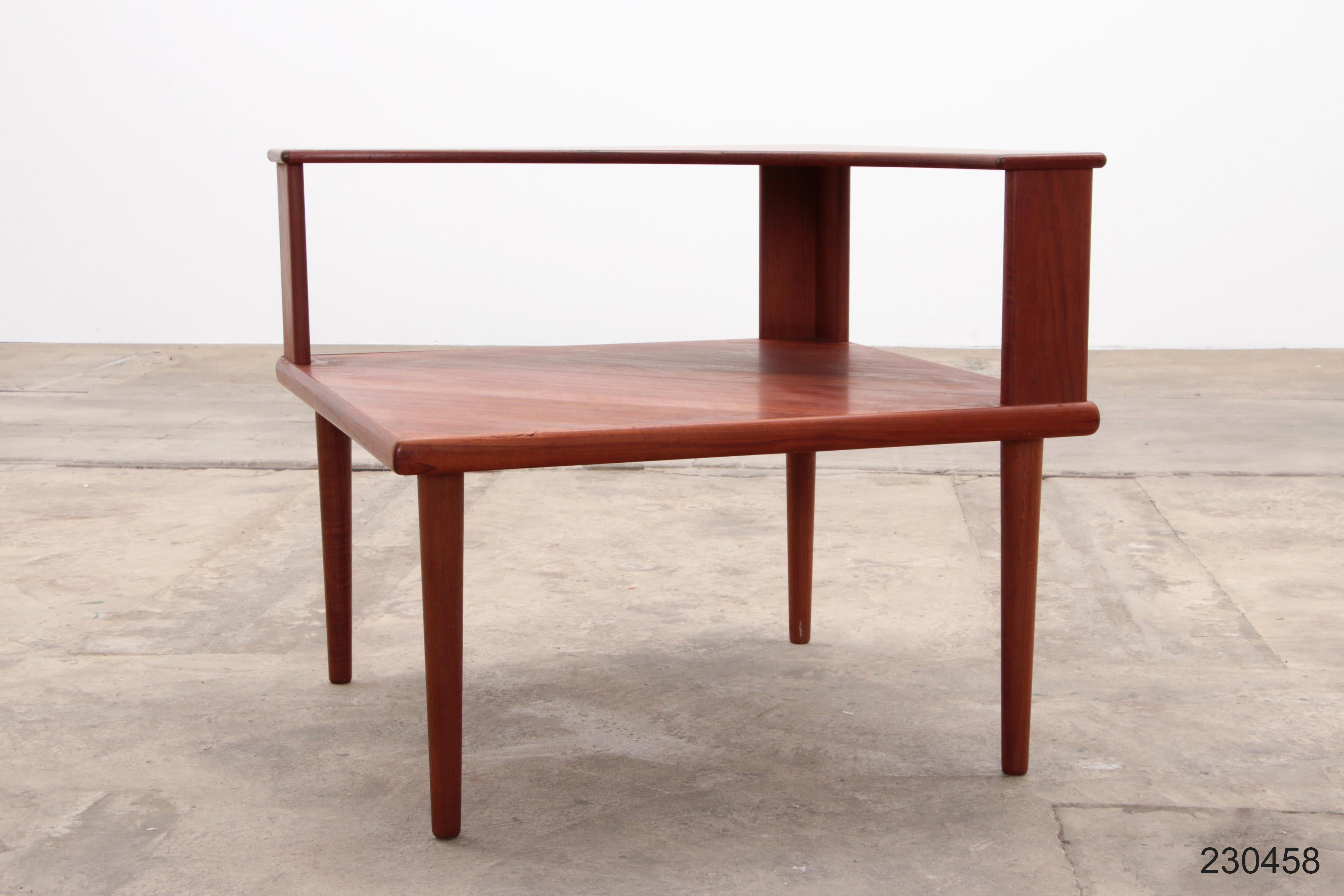 Swedish Corner Table Teak - Design by Alf Svensson & Yngvar Sandström For Sale 8