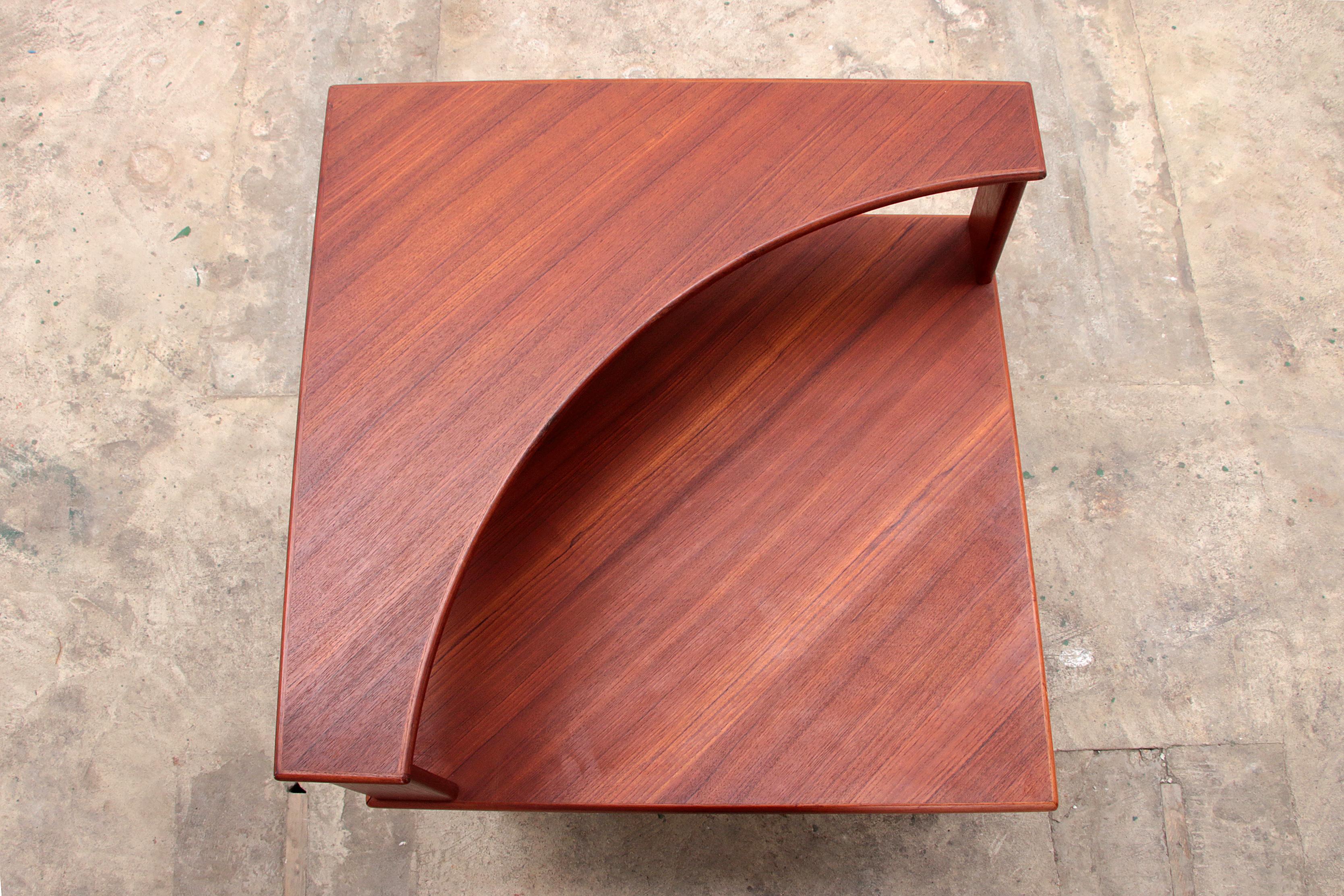 Swedish Corner Table Teak - Design by Alf Svensson & Yngvar Sandström For Sale 1