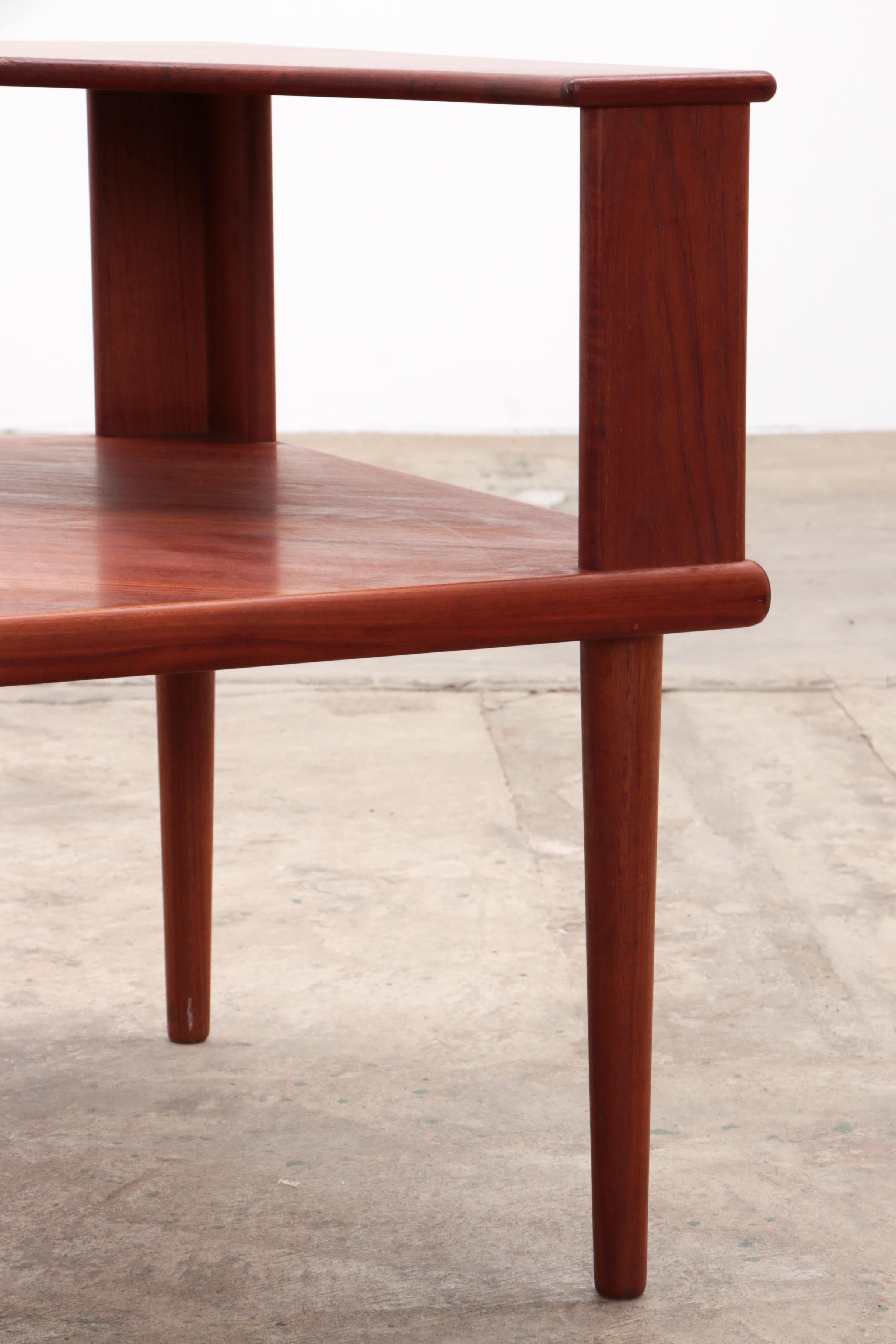 Swedish Corner Table Teak - Design by Alf Svensson & Yngvar Sandström For Sale 2
