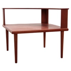 Retro Swedish Corner Table Teak - Design by Alf Svensson & Yngvar Sandström