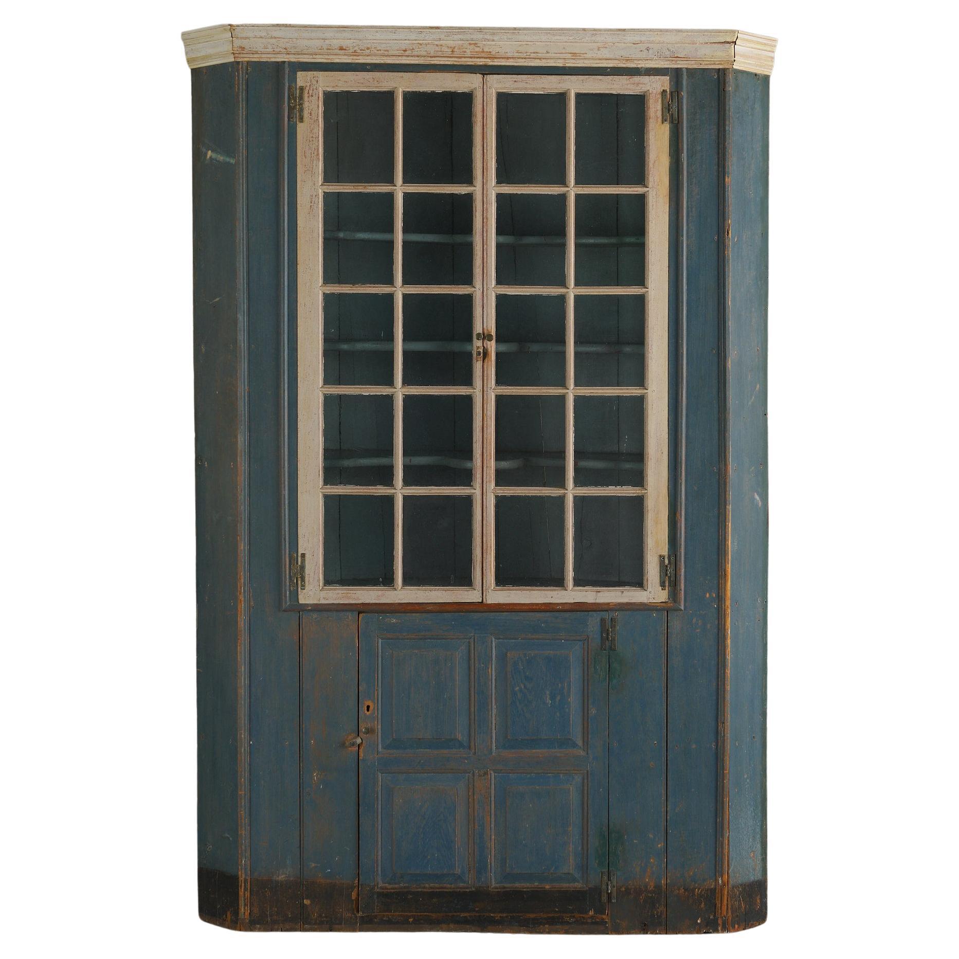 Swedish Country Corner Cabinet