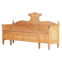 Swedish Country Style Pine Bench 19th Century