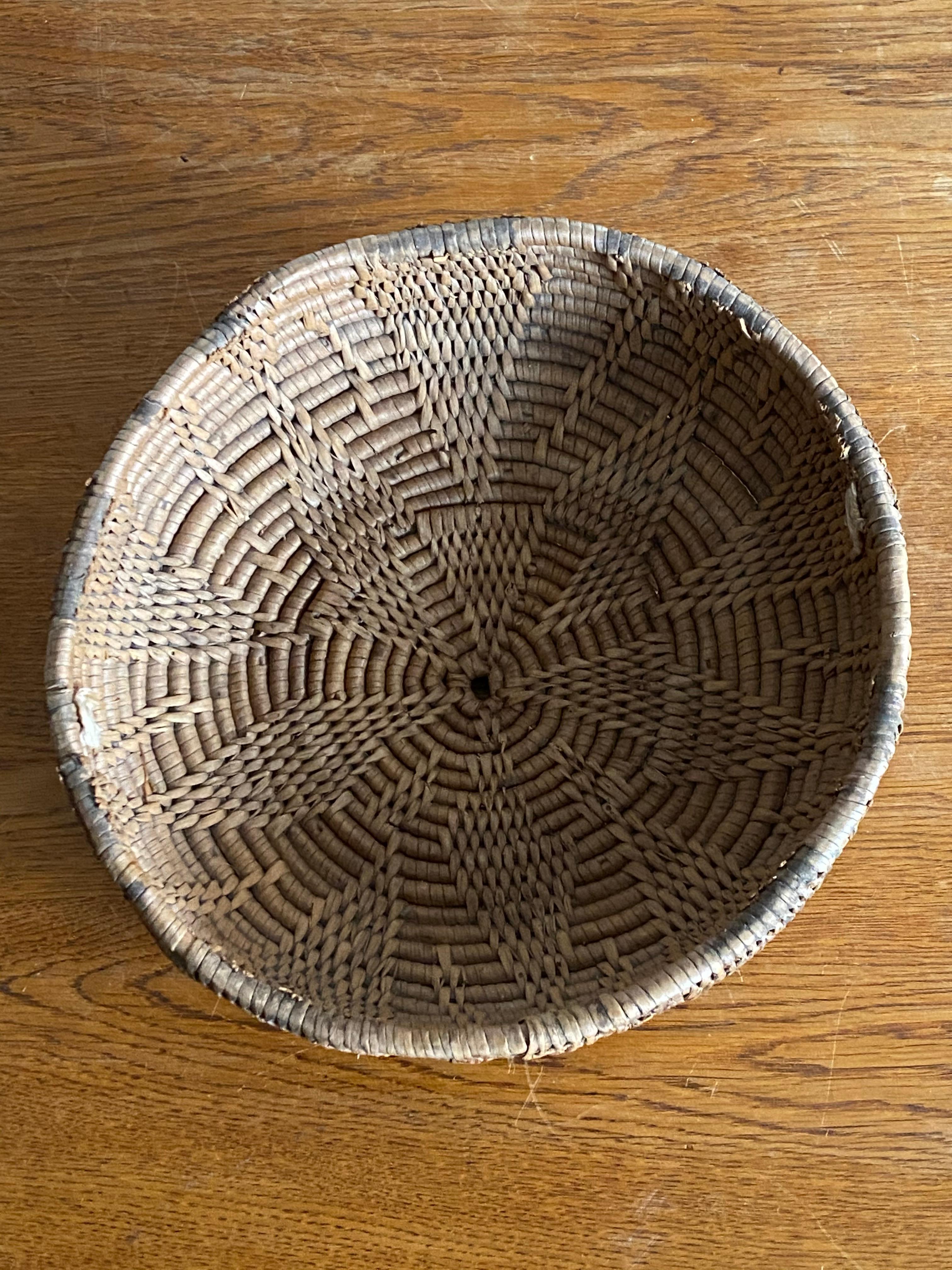 Swedish Craft, Basket or Bowl, Woven Fir Root, Sweden, 19th Century 3