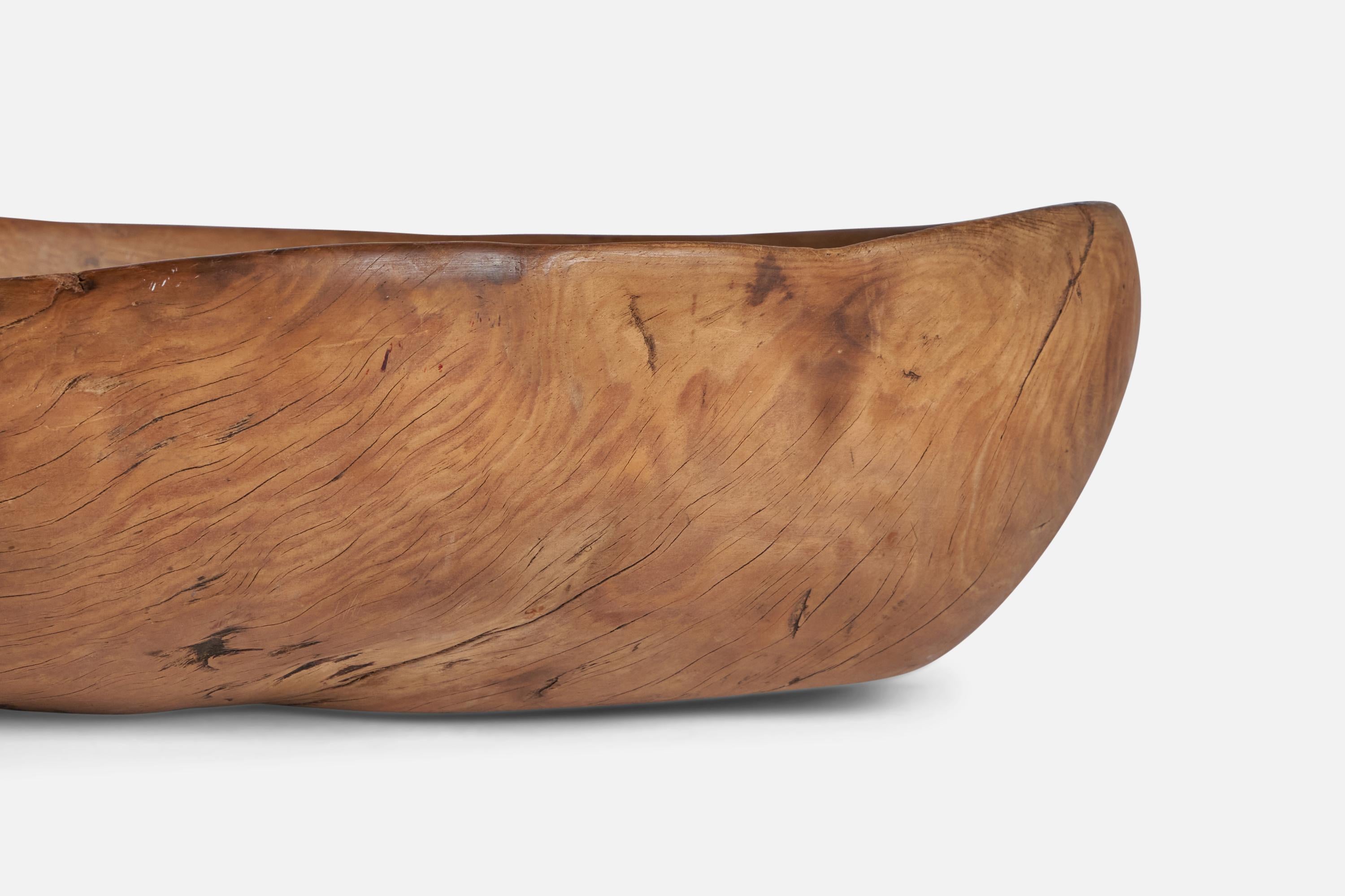 Swedish Craft, Bowl, Burl Wood, Sweden, 19th Century For Sale 1