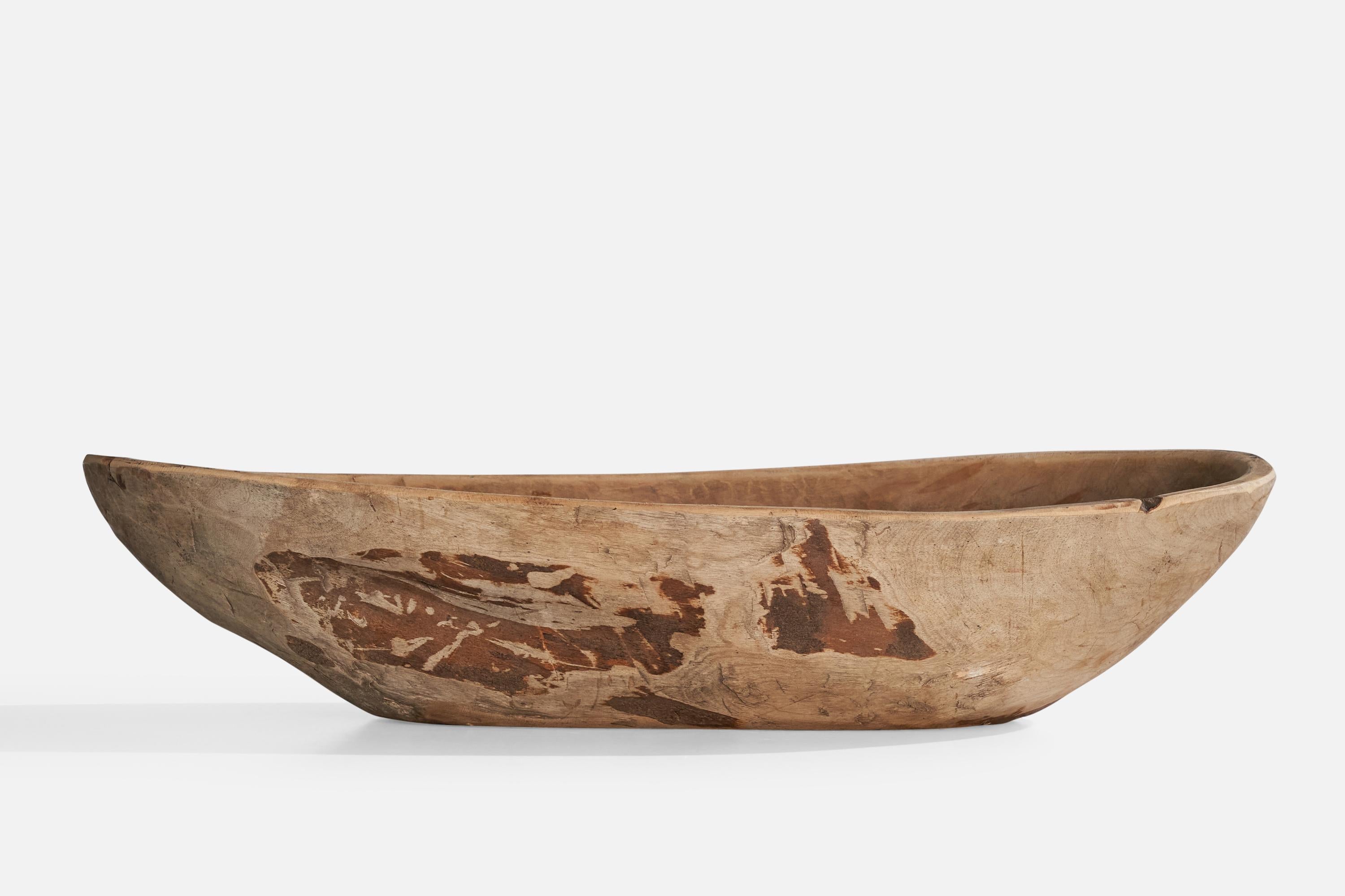 Swedish Craft, Bowl, Wood, Sweden, 1784 For Sale 1