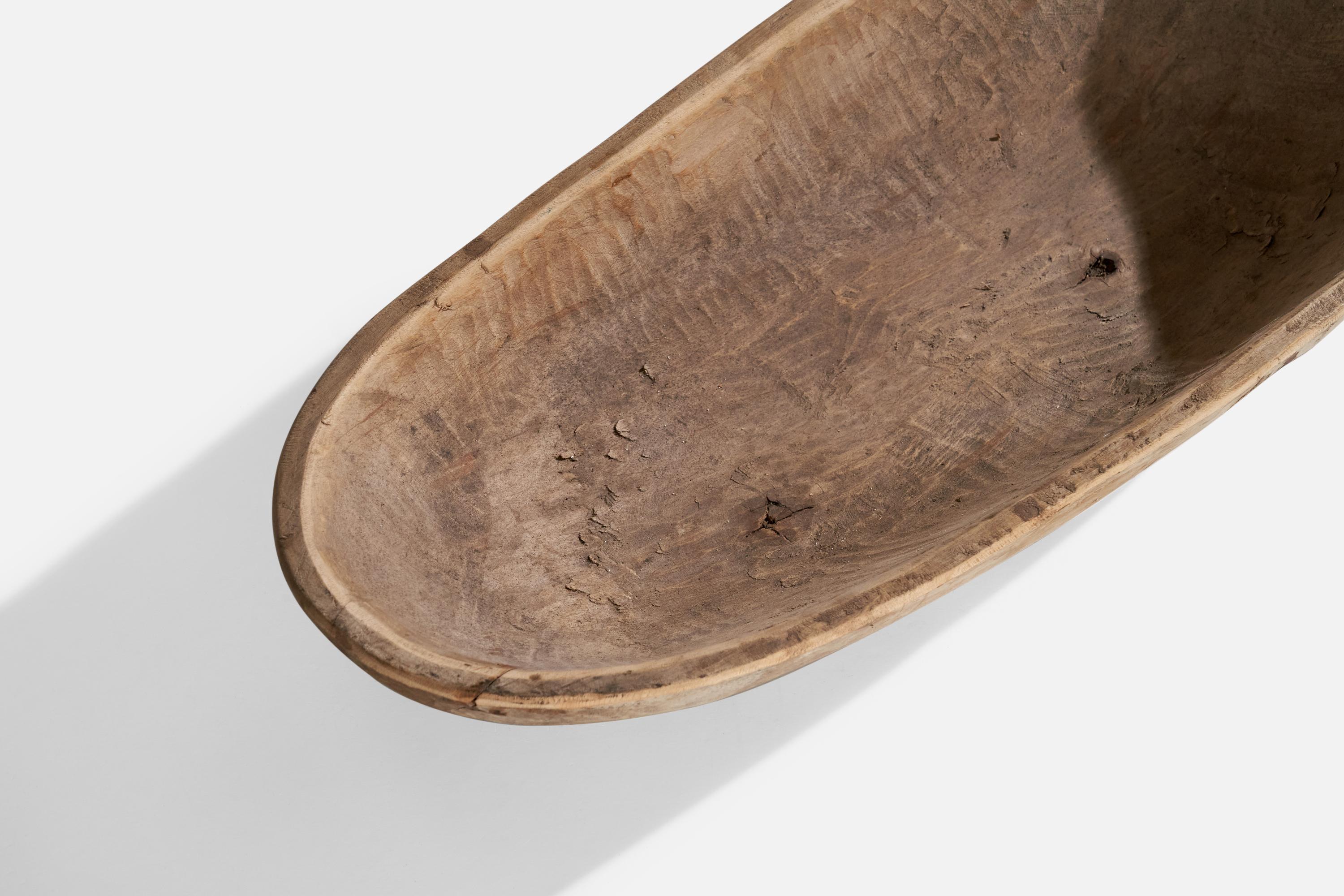 Swedish Craft, Bowl, Wood, Sweden, 1784 For Sale 3