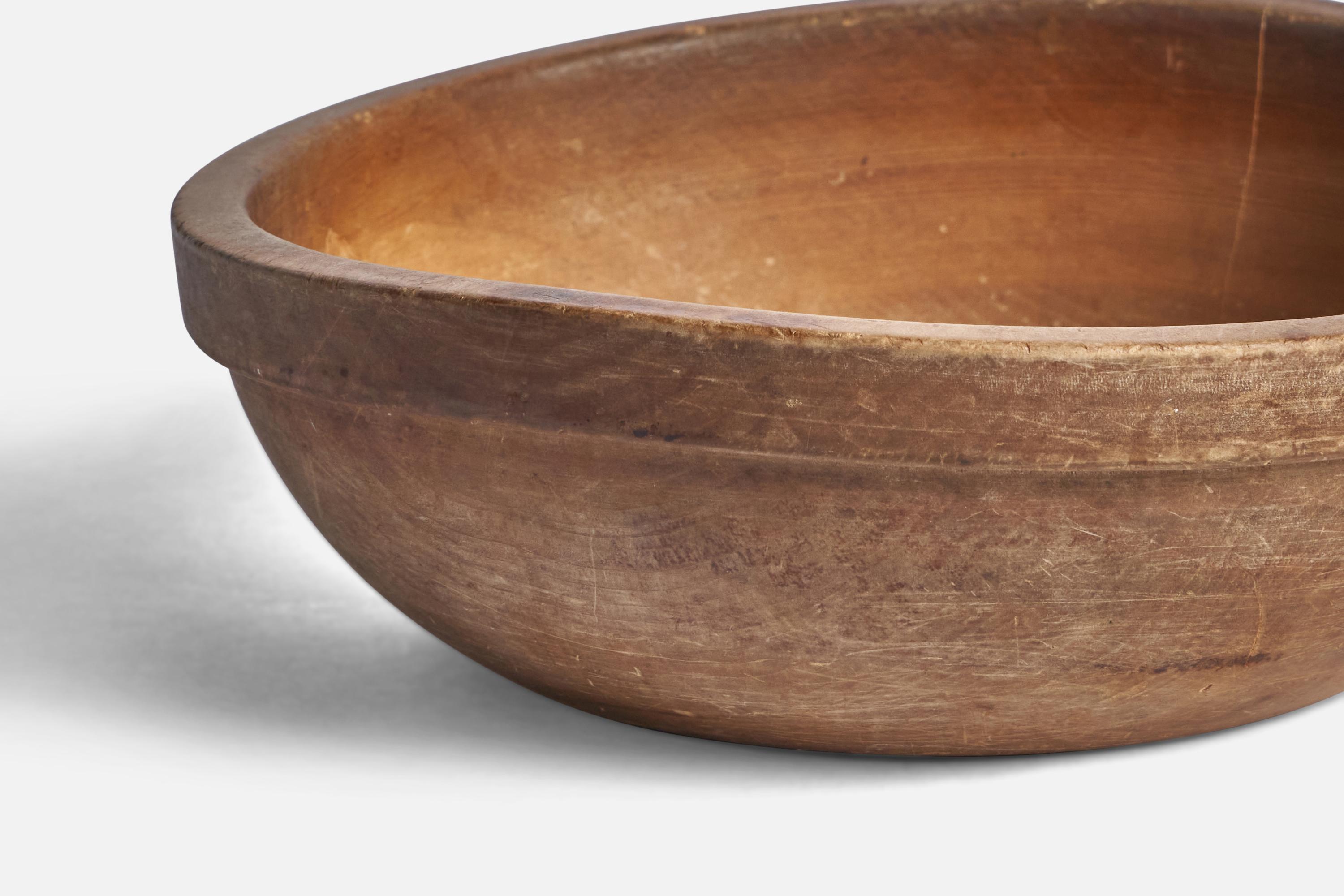 19th Century Swedish Craft, Bowl, Wood, Sweden, 19th century For Sale