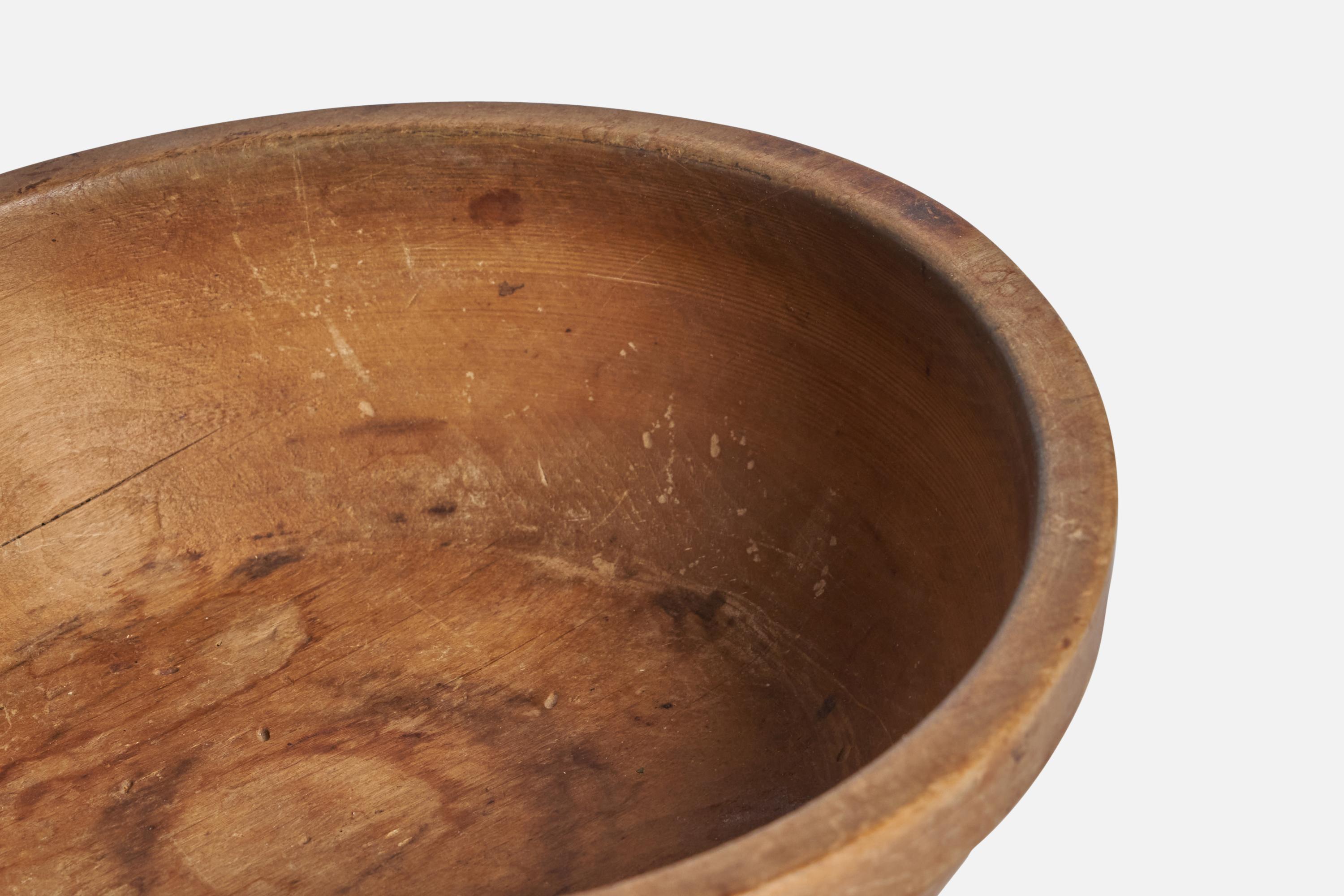 Swedish Craft, Bowl, Wood, Sweden, 19th century For Sale 1