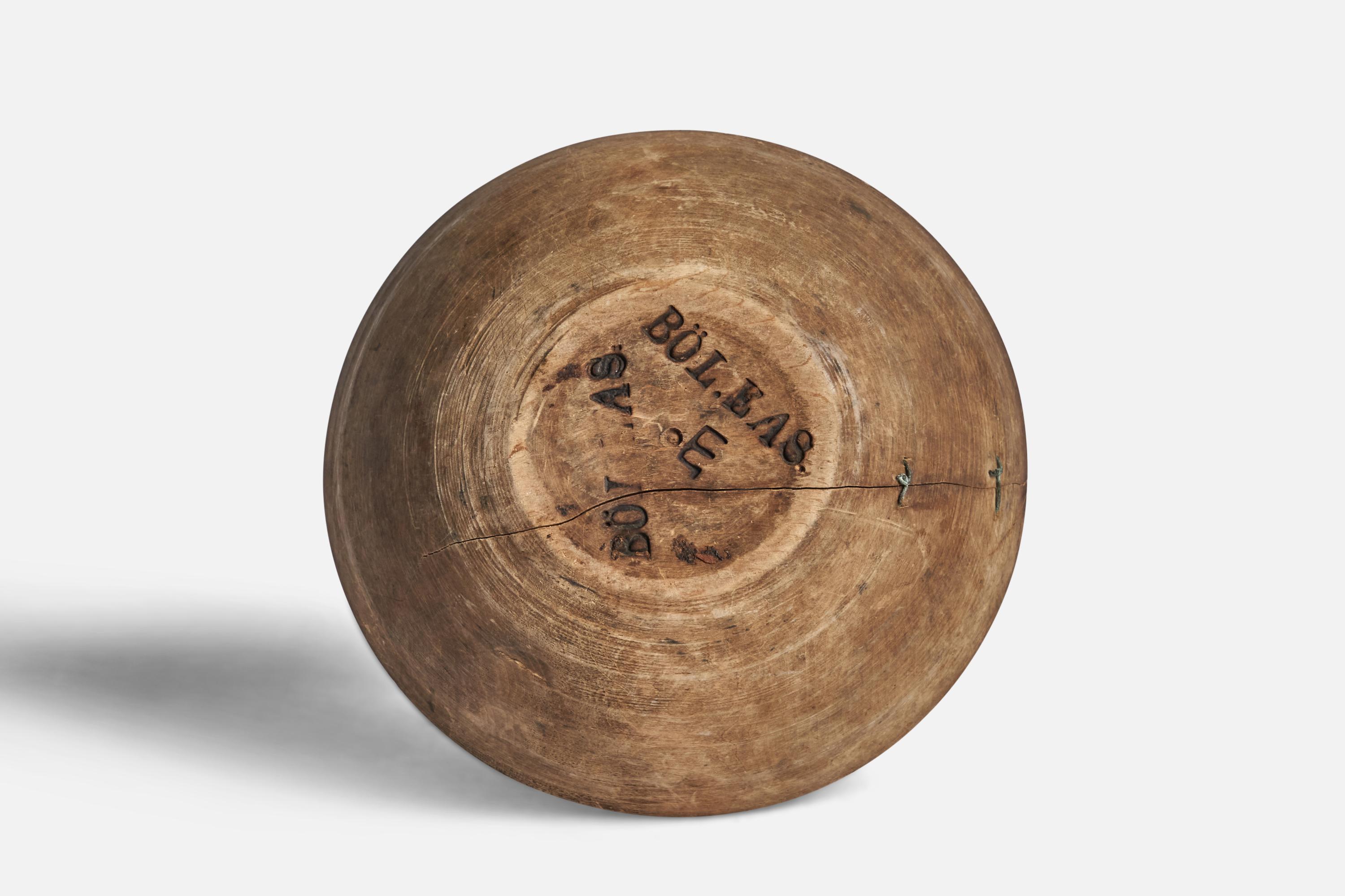 Swedish Craft, Bowl, Wood, Sweden, 19th Century For Sale 2