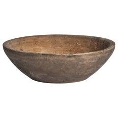 Antique Swedish Craft, Bowl, Wood, Sweden, 19th Century