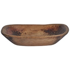 Artesanía Sueca, Cuenco, Madera, Suecia, Siglo XIX