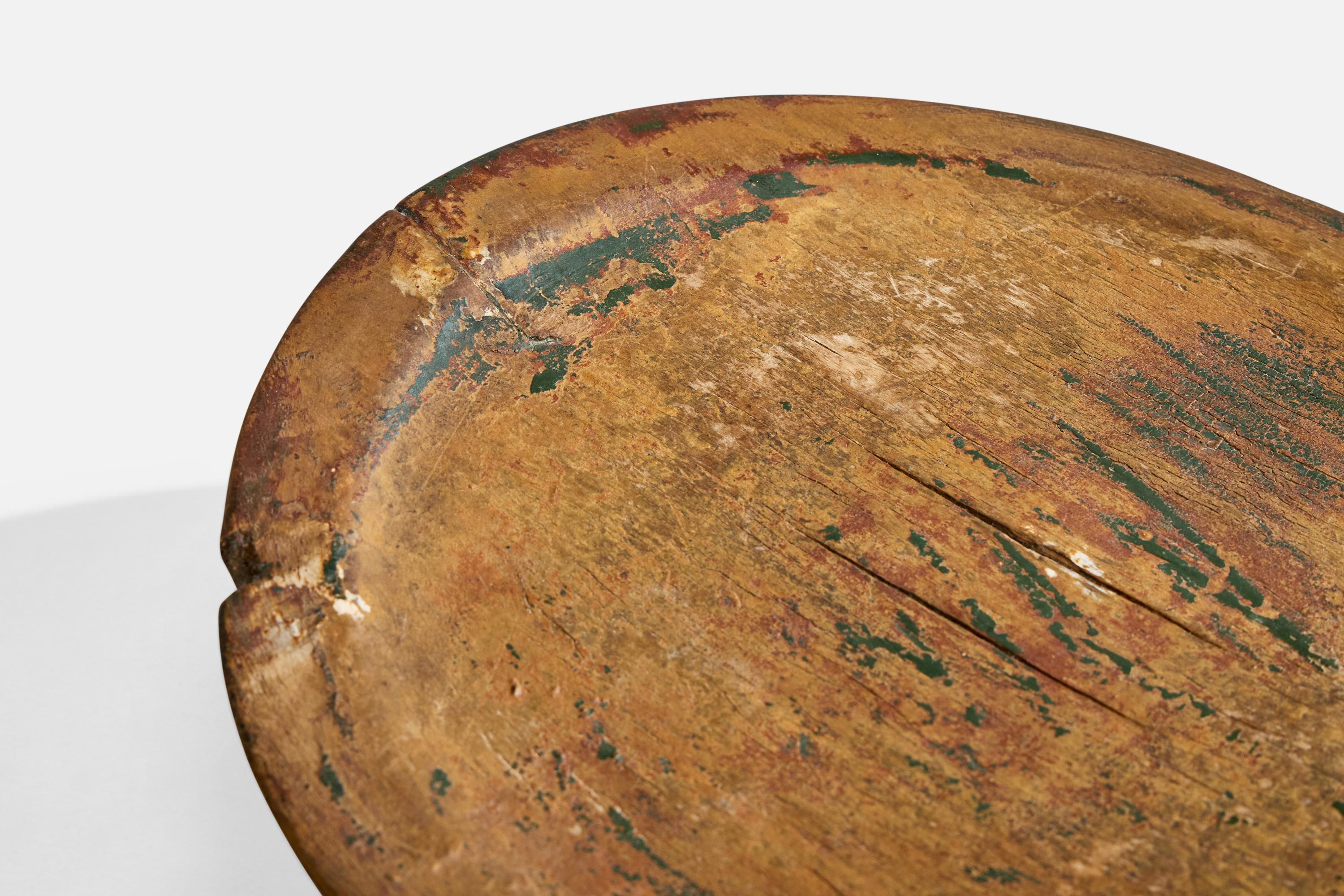 Artesanía sueca, Plato, Madera, Suecia, Siglo XIX en venta 1