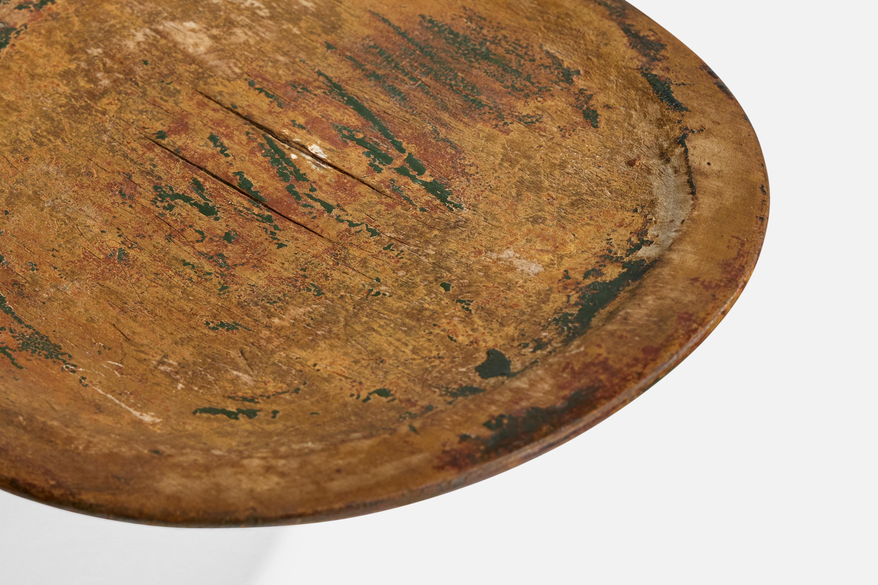 Artesanía sueca, Plato, Madera, Suecia, Siglo XIX en venta 3