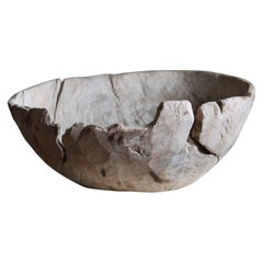 Swedish Craft, Early Unique "Vrilskål" Organic Bowl, Wood, 17th or 18th Century