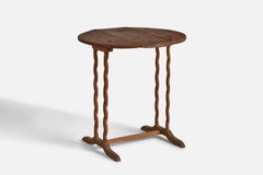 Swedish Craft, End Table, Pine, Sweden, c. 1900