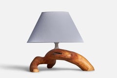 Craft suédois, lampe de table Freeform, pin, Suède, C.C. années 1970