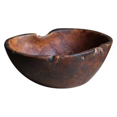 Swedish Craft, Unique Small "Vrilskål" Organic Bowl, Wood, 18th Century