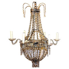 Used Swedish Crystal Chandelier