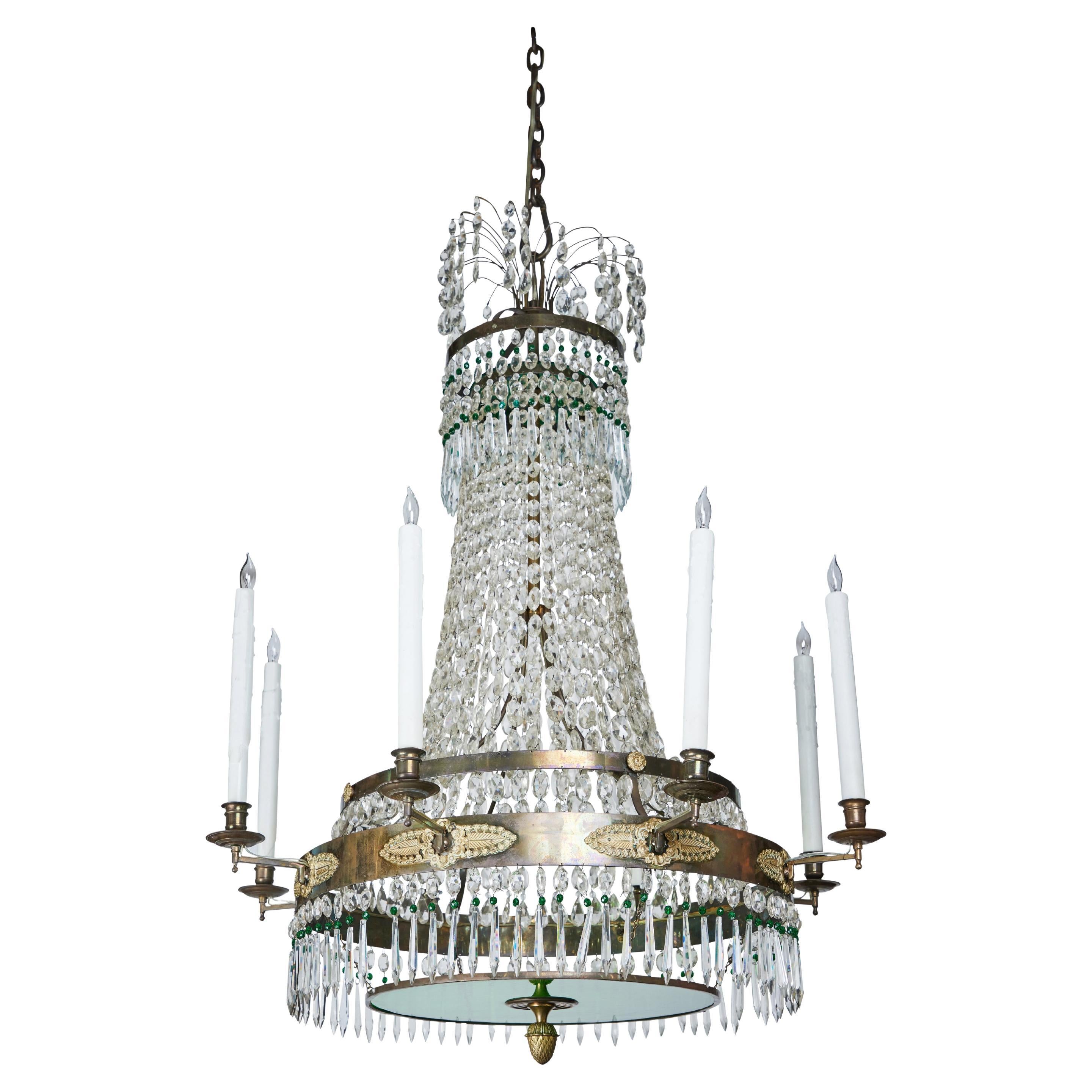 Swedish Crystal Chandelier