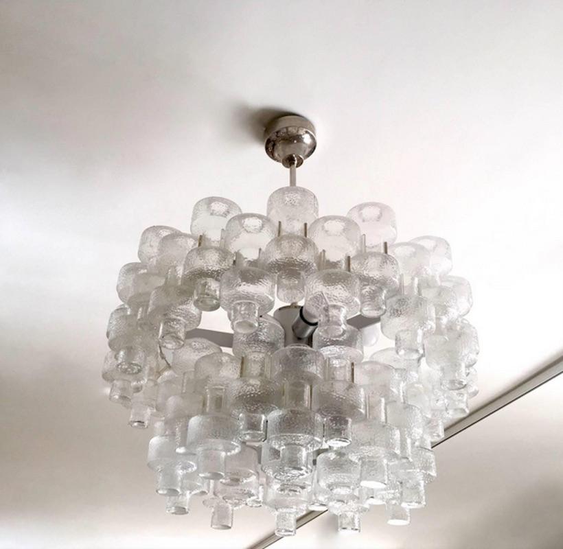 Swedish Crystal Chandelier Model Festival by Orrefors In Good Condition In Madrid, ES