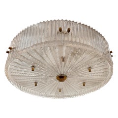 Antique Swedish Crystal Light Fixture