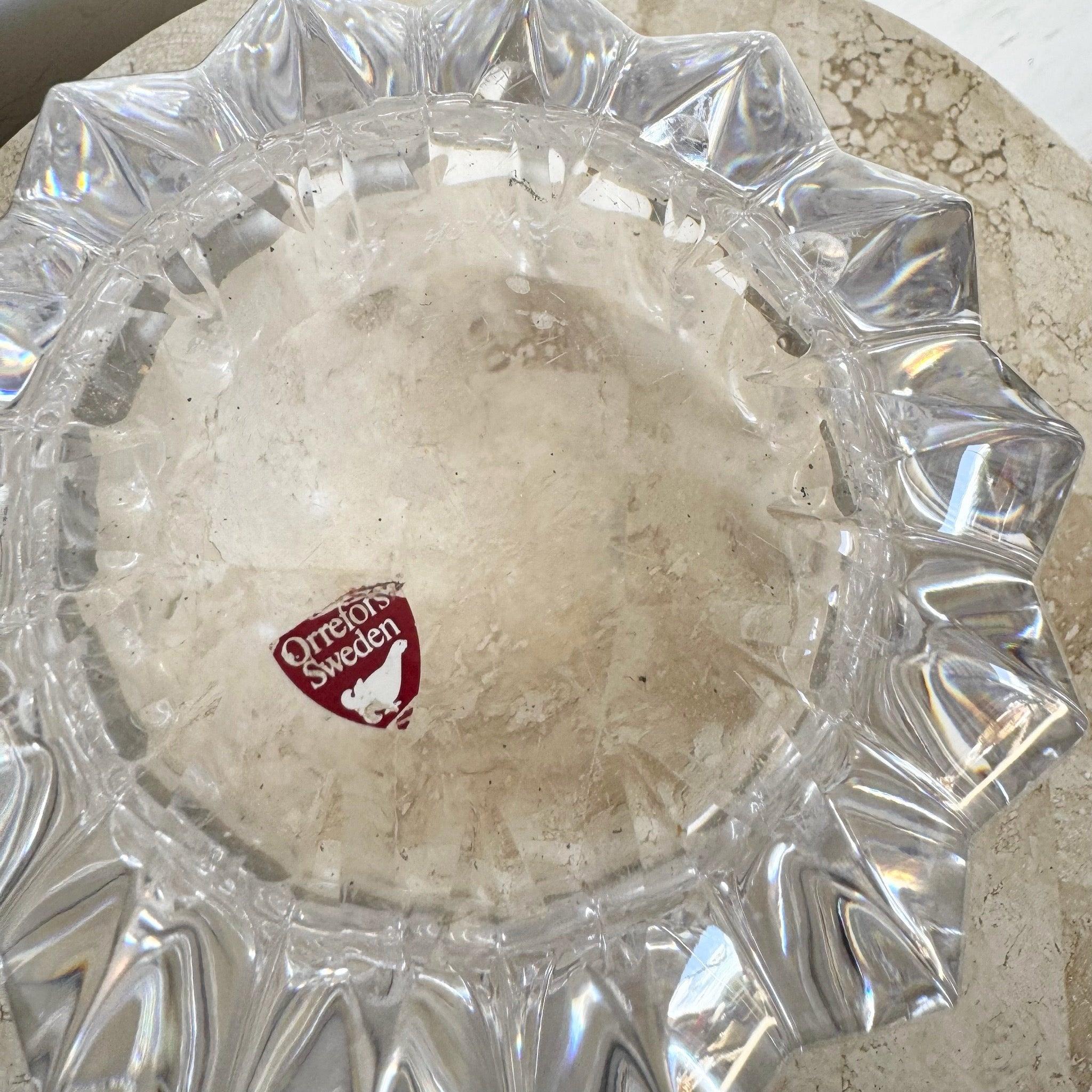 XX secolo Vaso di cristallo svedese, Fleur di Orrefors in vendita