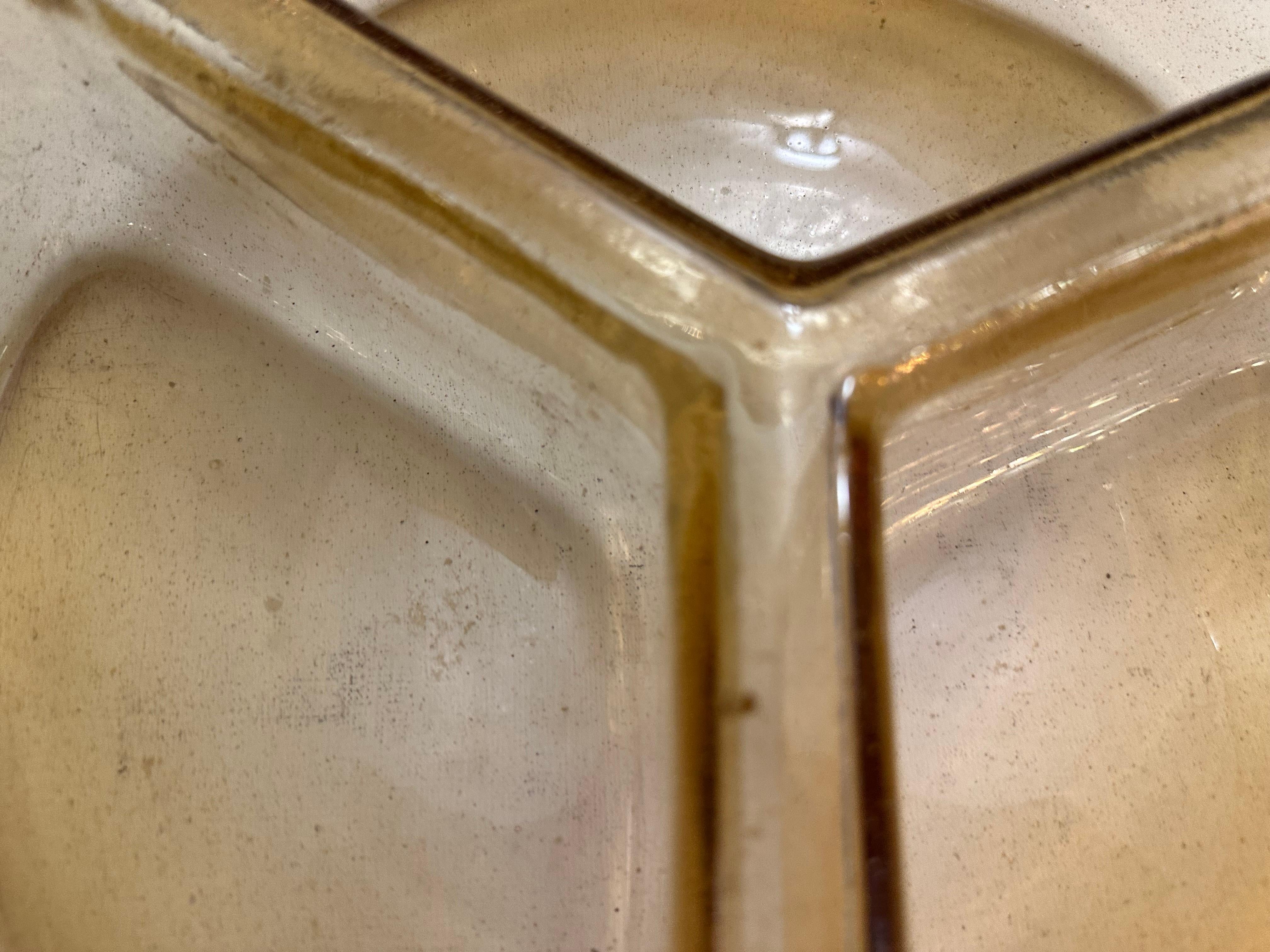 Mid-Century Modern Swedish crystal  with divisions, 1950, Sweden For Sale