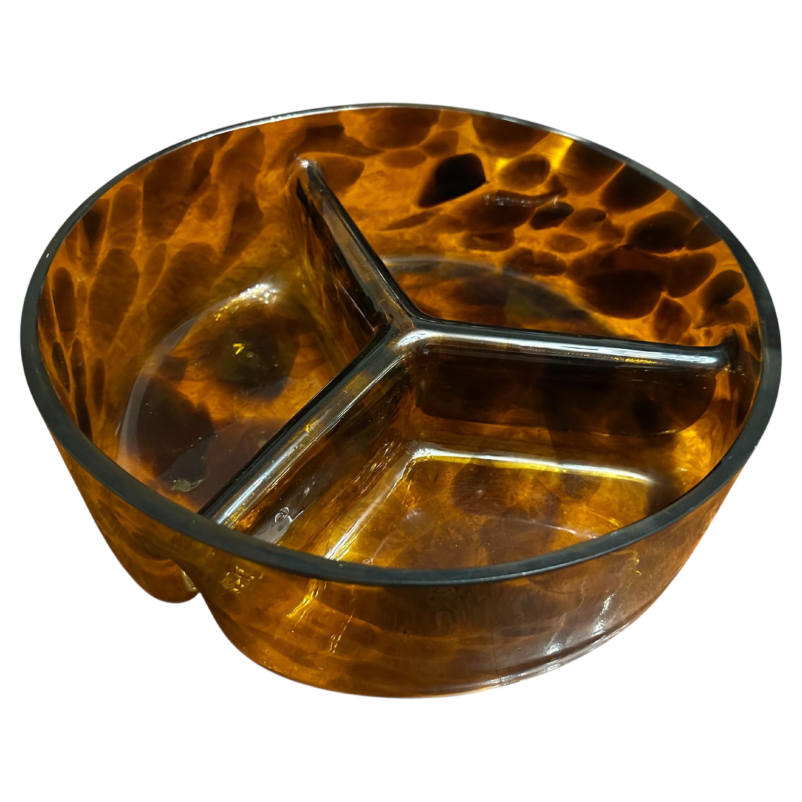 Swedish crystal  with divisions, "animal print" 1950, Sweden