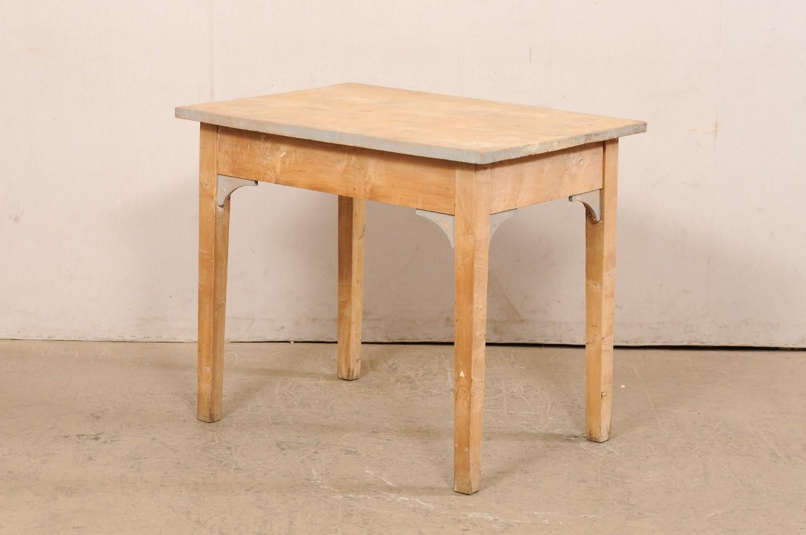 Swedish Curly Birch Wood Table, Early 20th C. For Sale 6