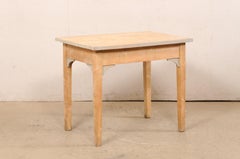 Swedish Curly Birch Wood Table, Early 20th C.