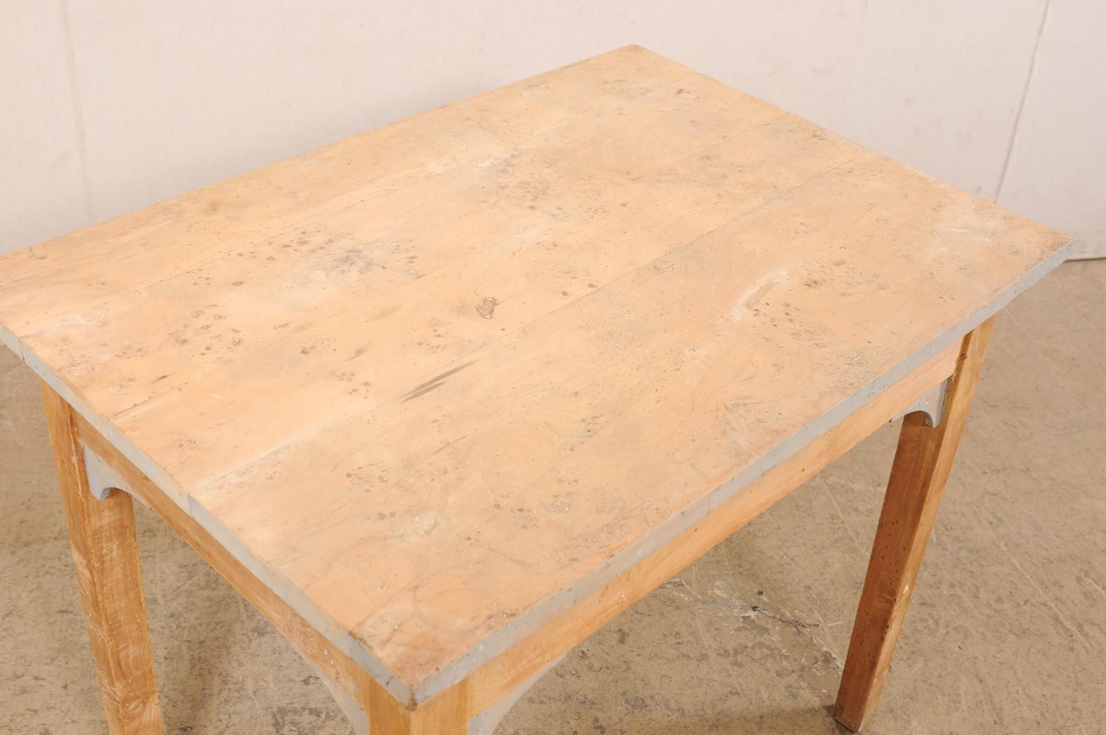 20th Century Swedish Curly Birch Wood Table, Early 20th C. For Sale