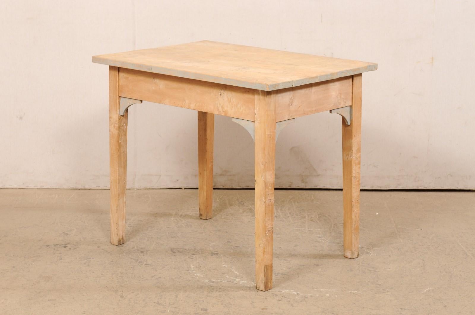 Schwedischer Tisch aus gelockter Birke Wood, Anfang 20. im Angebot 2