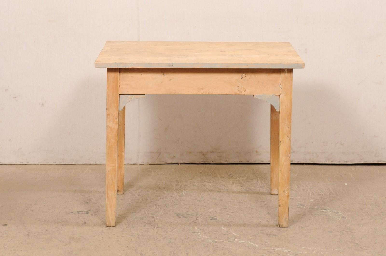Swedish Curly Birch Wood Table, Early 20th C. For Sale 3