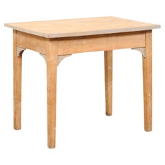 Schwedischer Tisch aus gelockter Birke Wood, Anfang 20.