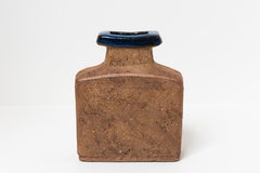 Swedish Curt M. Addin Semi Glazed Stoneware Vase, 1970's