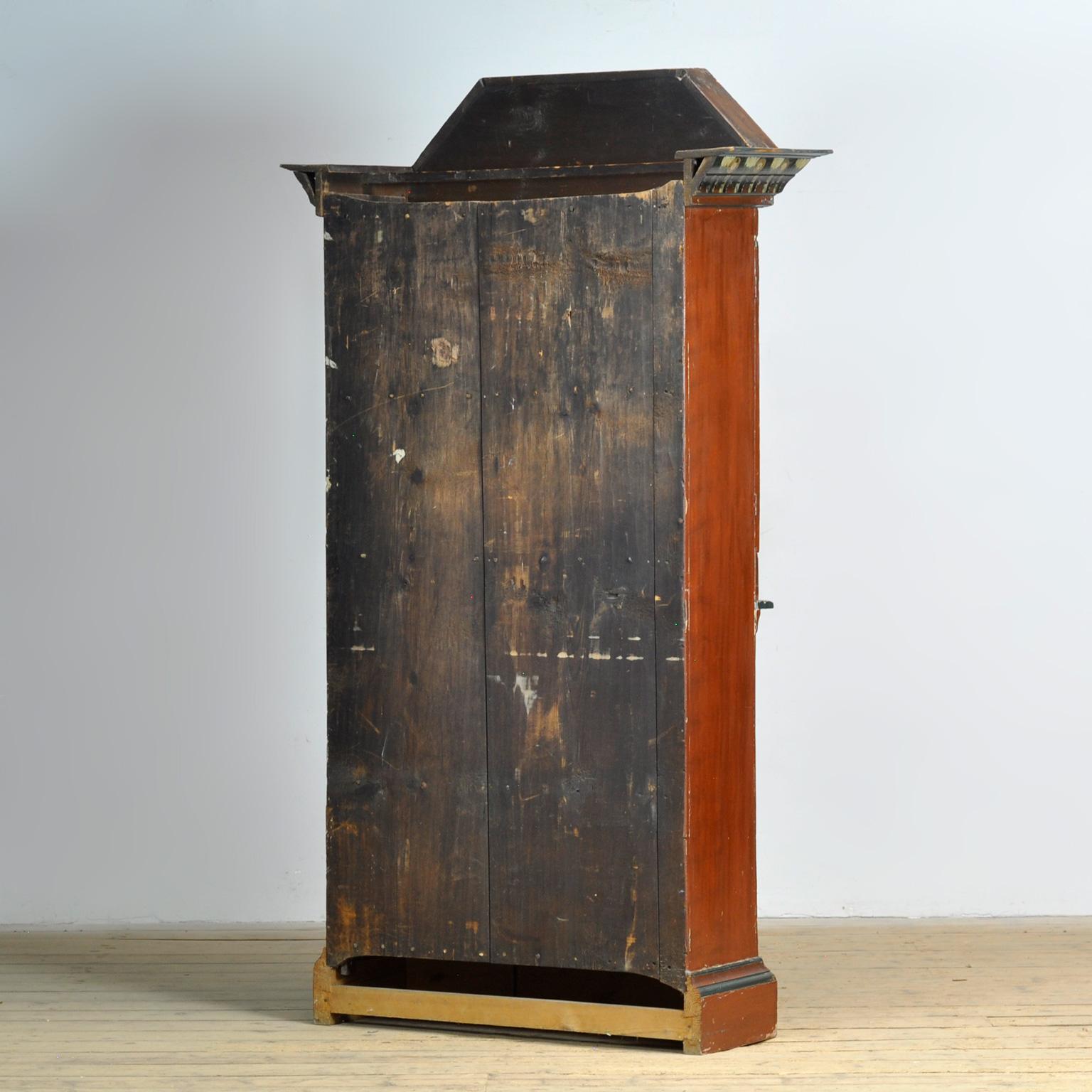 Swedish Dalarna Painted Crown Cupboard, dated 1799 For Sale 9