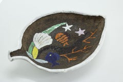 Swedish Decorative Leaf Dish by Anna-Lisa Thomson for Upsala-Ekeby, 1950s