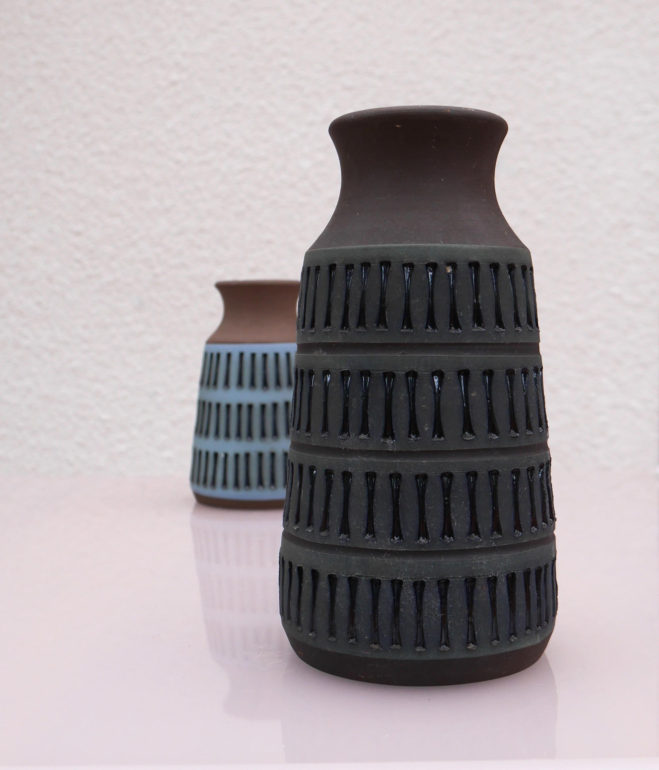 Swedish Deep Blue Vase, by Tomas Anagrius for Alingsås For Sale 2