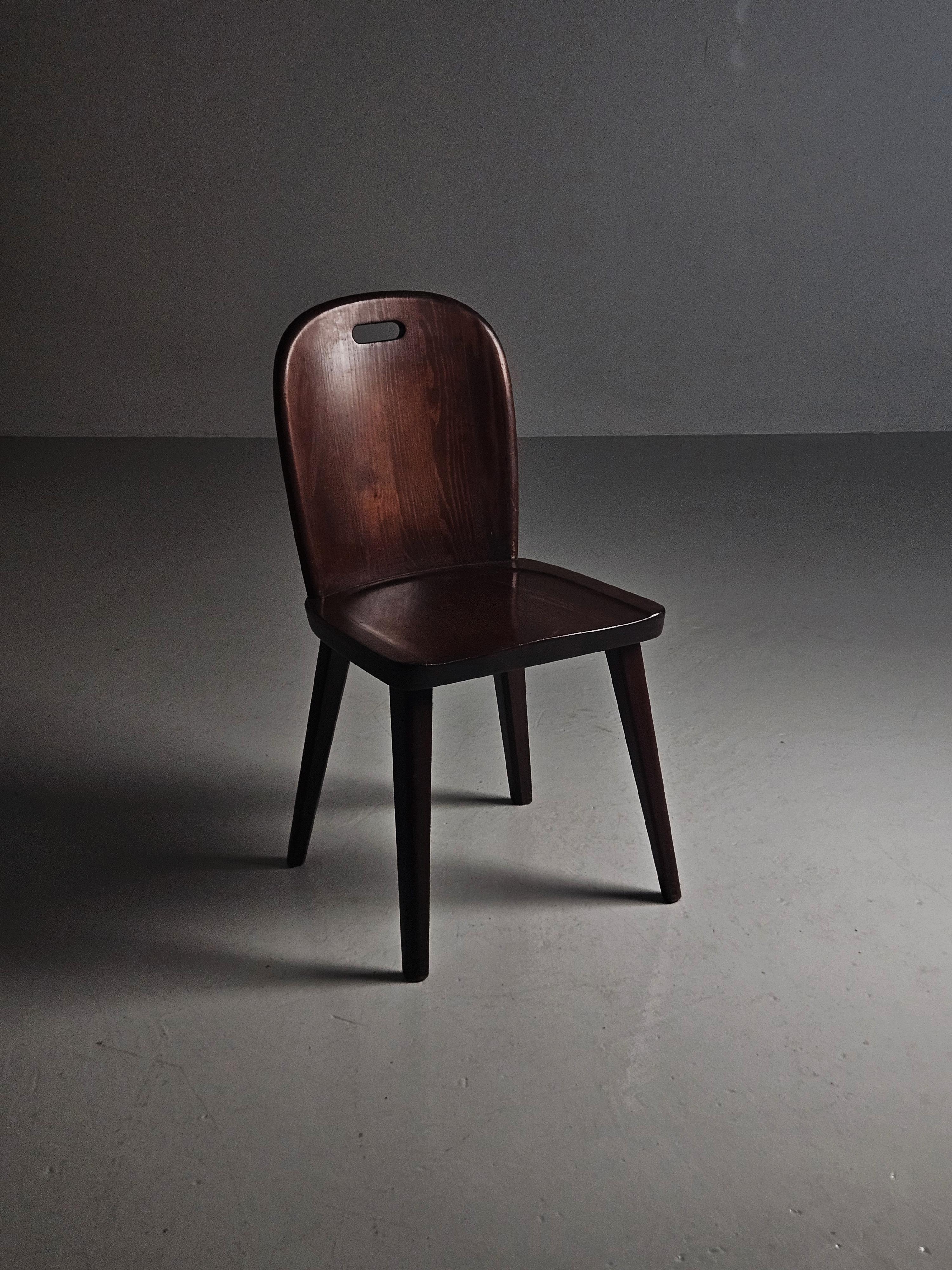 Sillas de comedor suecas de pino de diseño producidas por Åby Möbelfabrik, años 30 en Bueno Estado en Eskilstuna, SE