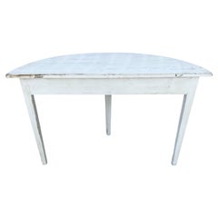 Swedish Demi Lune Console Tables A Pair