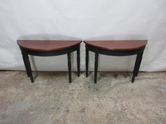 Swedish Demilune Colsole Tables