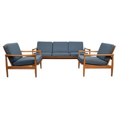 Swedish Design Erik Wørts Oak Living Room Set
