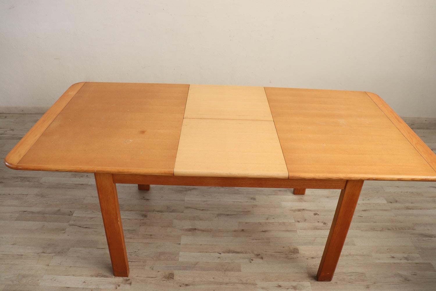Late 20th Century Swedish Design Extendable Dining Table For Sale