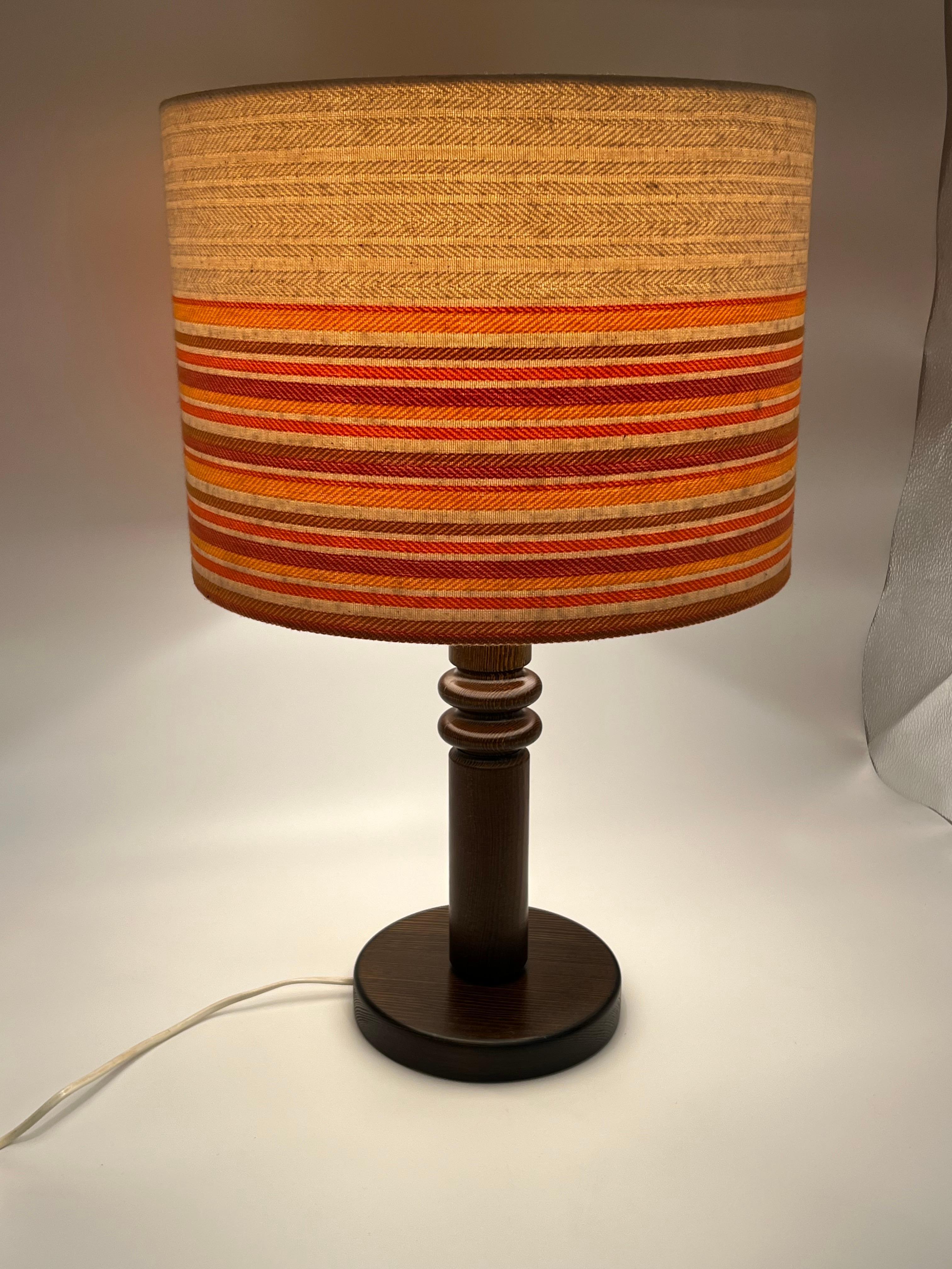Swedish Design, Nature Pine Table Lamp, 1970s, Uno Kristiansson Style For Sale 10