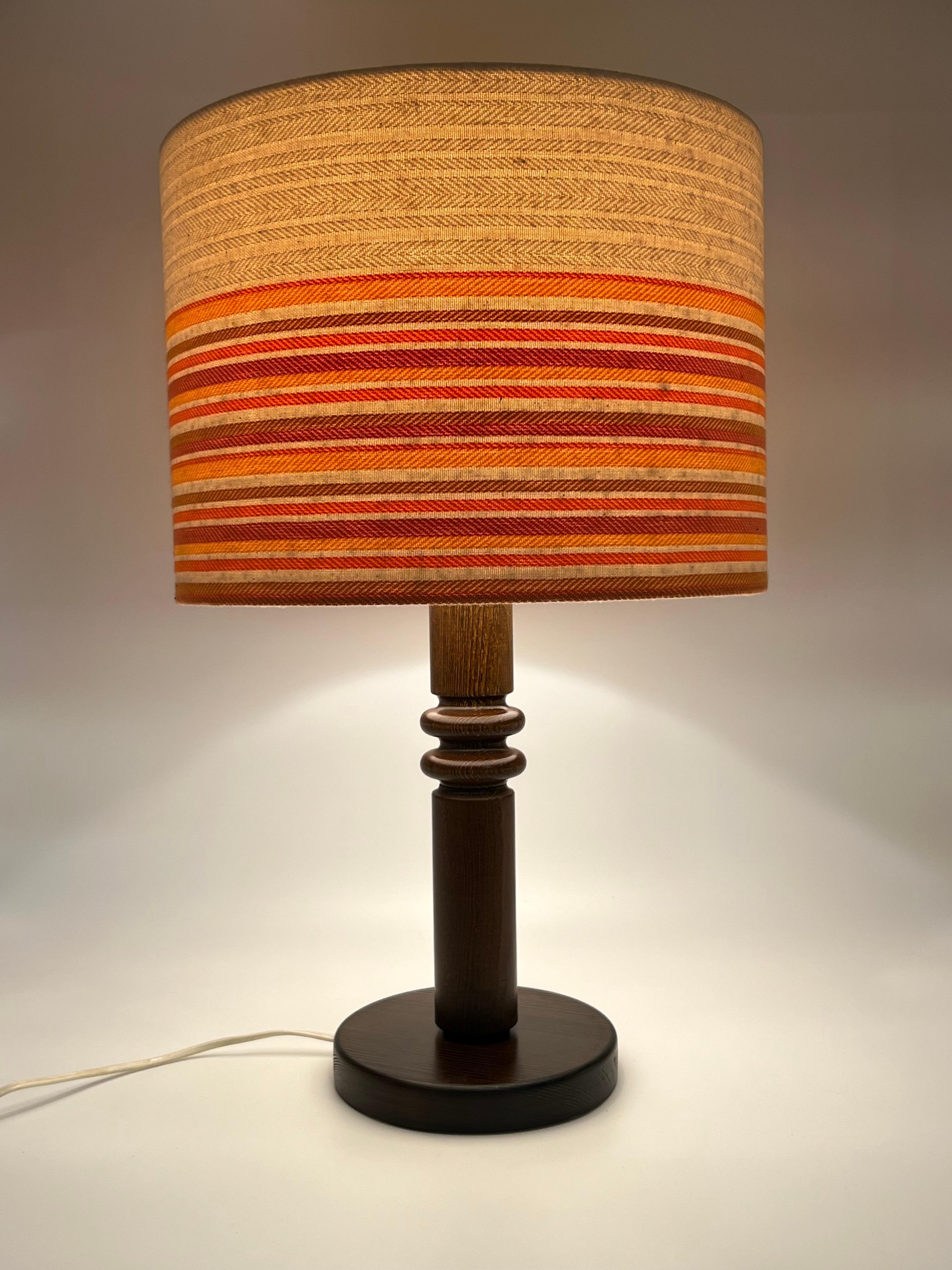 Swedish Design, Nature Pine Table Lamp, 1970s, Uno Kristiansson Style For Sale 11