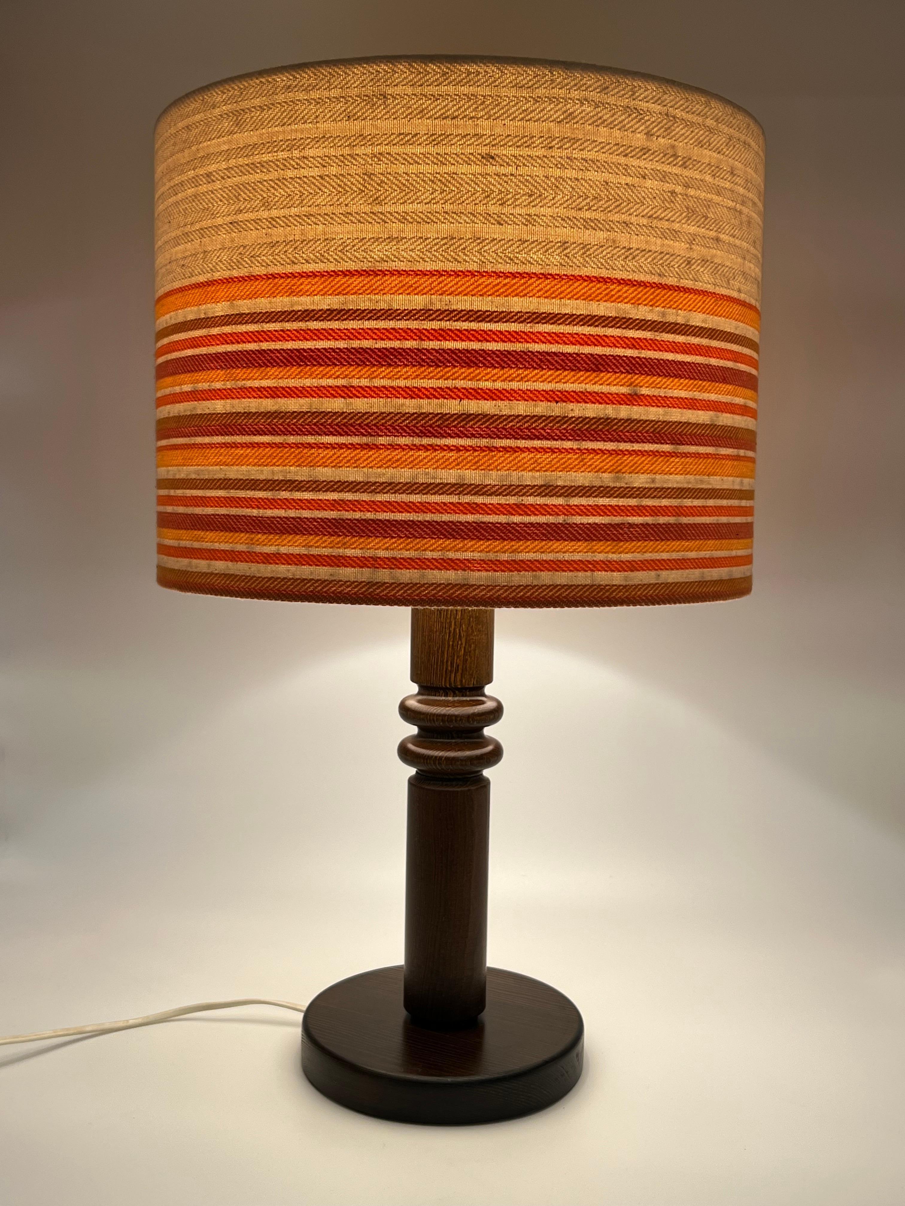 Swedish Design, Nature Pine Table Lamp, 1970s, Uno Kristiansson Style For Sale 12